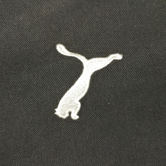Puma 5XL Black Polo with White Logo - Picture 2 of 4